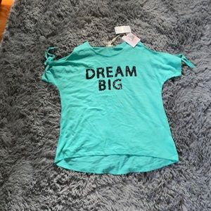 Teal Jessica Simpson Tee. New. Size XL in girls.